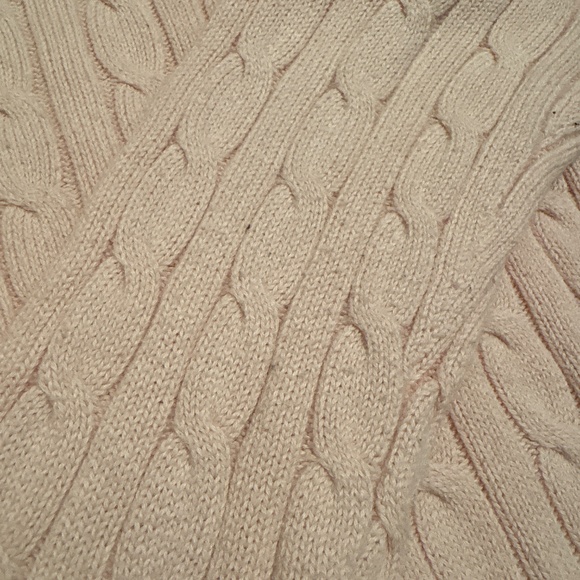 Ralph Lauren crew neck sweater in pale pink with side button feature - Picture 6 of 7